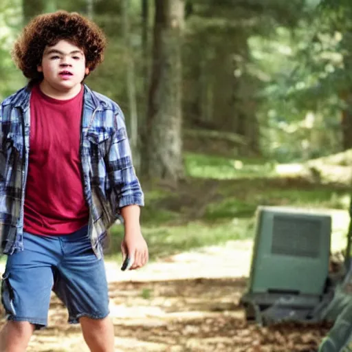 Prompt: gaten matarazzo as dipper pines