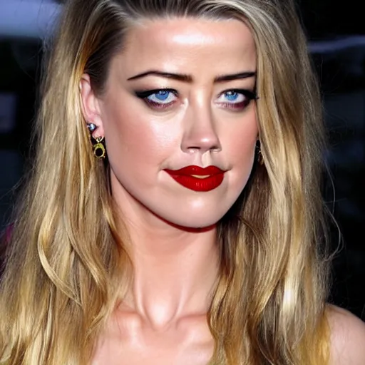 Prompt: gourd gourd shaped into the face of amber heard