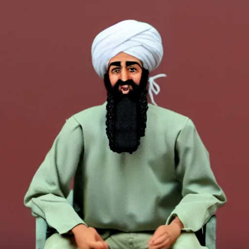 Prompt: Osama Bin Laden action figure