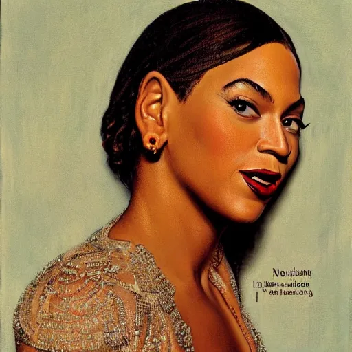 Image similar to beyonce by norman rockwell