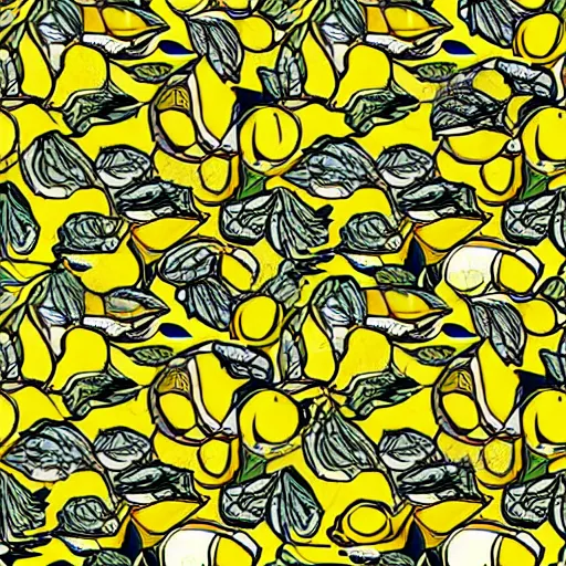 Image similar to Seamless pattern, Illustration of lemons