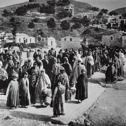 Prompt: A photo of Greeks in the region of Pontos during 1910, photo, high detail