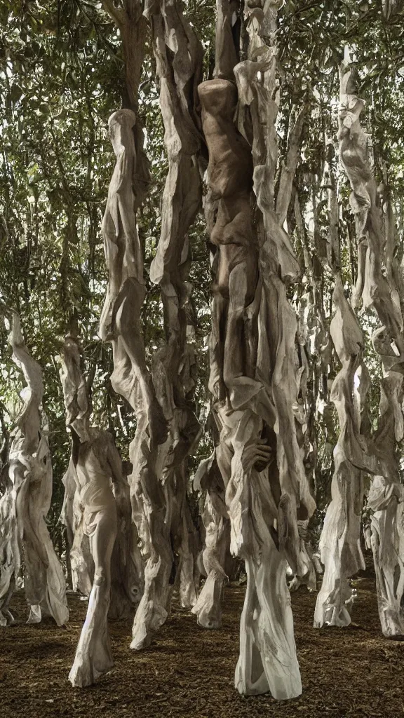 Image similar to tree by vanessa beecroft, hans bellmer, super 8, 4 k, 8 k, sharp!, very very beautiful, stunning, twisted, vanishing, transparent, ethereal