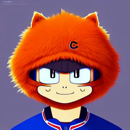 Image similar to anime Portrait of Youppi the Habs Montreal Canadiens Mascot as a very cute powerful and friendly pokemon, highly detailed anime, smooth, sharp focus, dynamic lighting, intricate, trending on ArtStation, illustration pokemon, art by WLOP