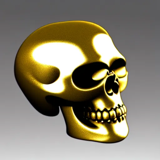 Image similar to marble scull with curved gold texture