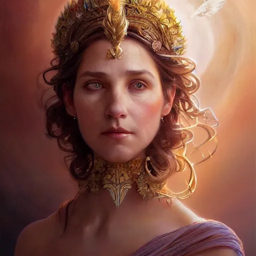 Prompt: Paul Rudd as goddess of hope, elpis, light hair, greek, happiness, intricate, elegant, ethereal, highly detailed, digital painting, artstation, concept art, smooth, sharp focus, illustration, art by artgerm and greg rutkowski and alphonse mucha