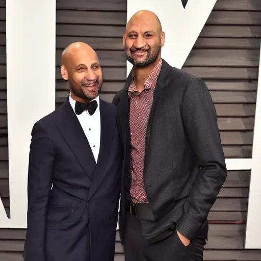 Prompt: Keegan Michael Key and Jordan Banana Peel