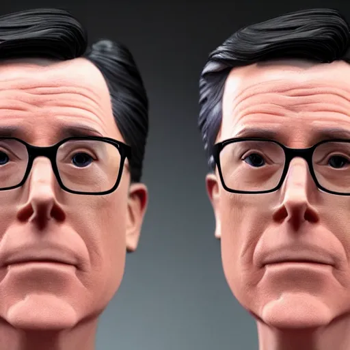 Prompt: stephen colbert face inside!!!! a clear beer bottle!!!!!, 8 k, ultra realistic details