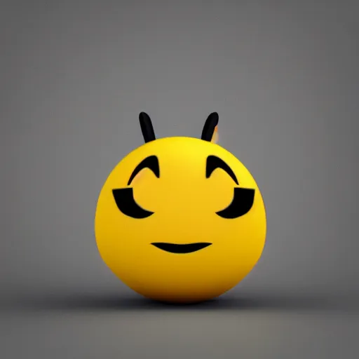 prompthunt: emoji of smile, pixar style, 3d, octane render, hd, no