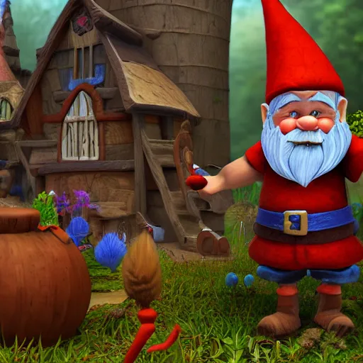 Image similar to the kingdom of the gnomes, the secret world of gnomes