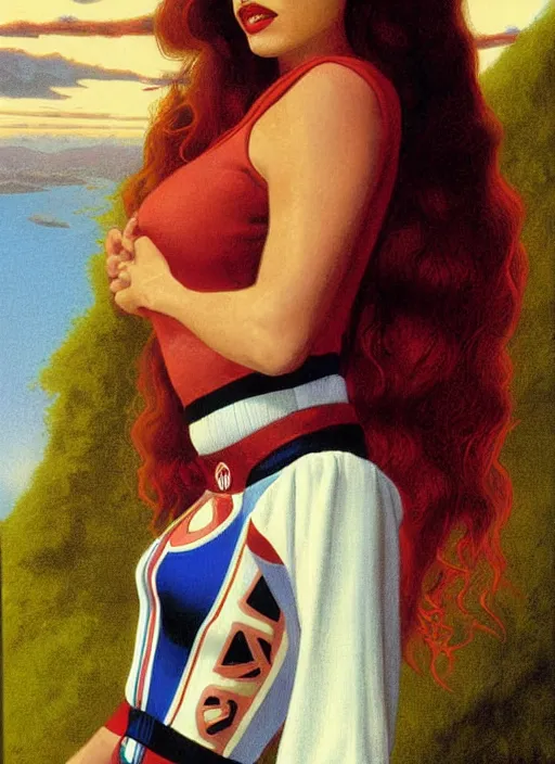 Image similar to twin peaks poster art, portrait of talyor swift cheerleader, from scene from twin peaks, by michael whelan, rossetti bouguereau, artgerm, retro, nostalgic, old fashioned, 1 9 8 0 s teen horror novel cover