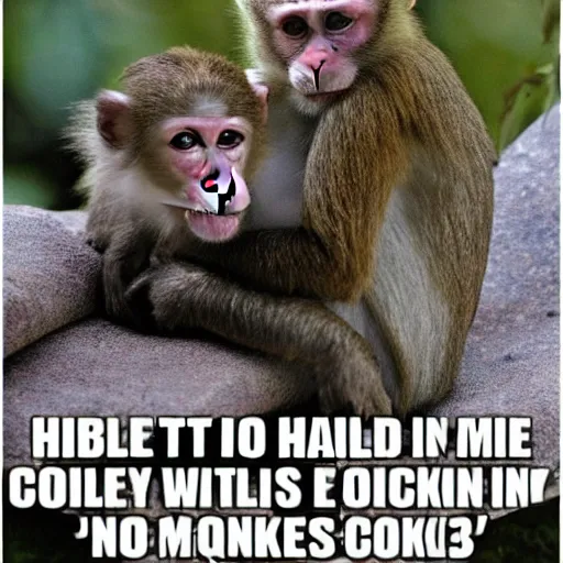 meme i can't hold all these monkeys, Stable Diffusion