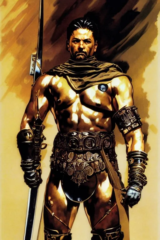 Image similar to gladiator, painting by j. c. leyendecker, yoji shinkawa, katayama bokuyo