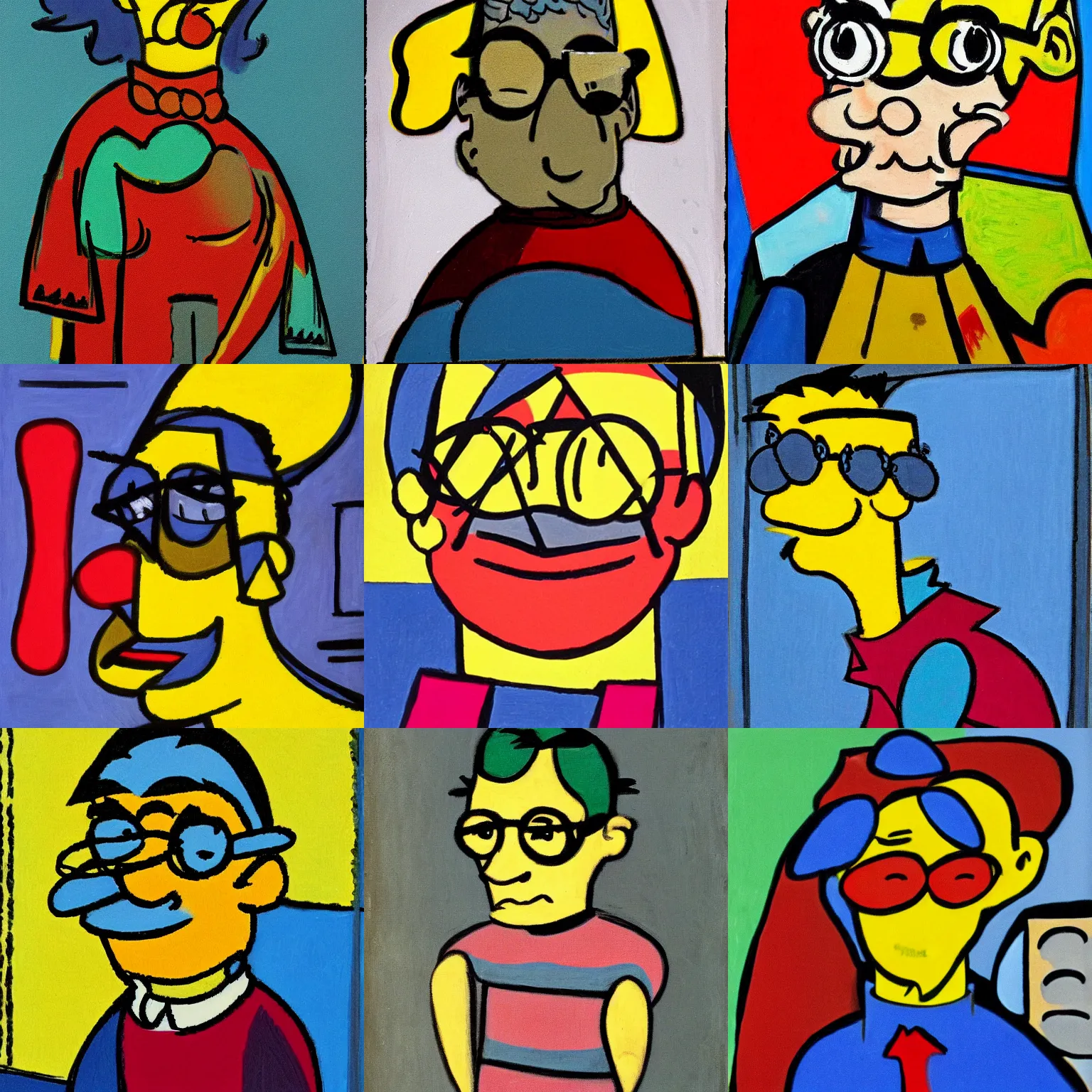 Prompt: Milhouse by Picasso