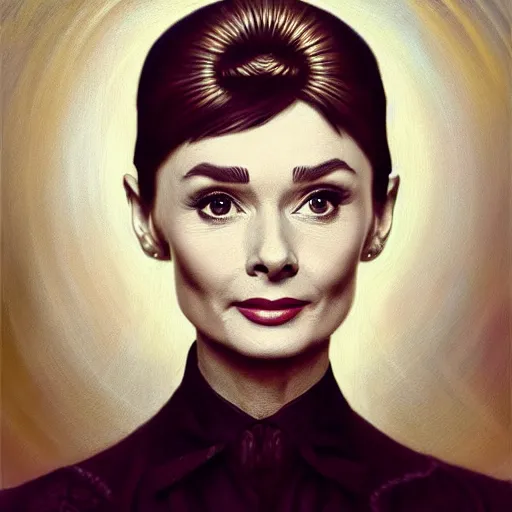 Image similar to audrey hepburn in peaky blinders, baroque painting, intricate, elegant, highly detailed, centered, digital painting, artstation, concept art, smooth, sharp focus, illustration, artgerm, tomasz alen kopera, peter mohrbacher, donato giancola, joseph christian leyendecker, wlop, boris vallejo