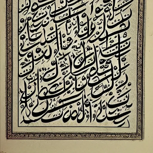 Image similar to Persian Calligraphy