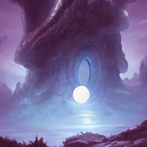 Image similar to a giant pillar of blue moonlight light, magic spell, epic fantasy style art, fantasy epic digital art, epic fantasy card game art