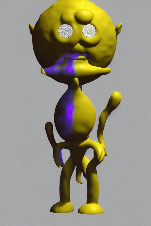 Prompt: clay style 3 d render of abstract sun - headed character'mason lindroth '!!!!!'hylics style '!!! multimedia, stylized, 3 d graphics, 4 k image