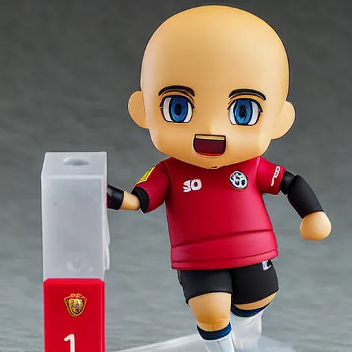 Prompt: arturo vidal as an anime nendoroid of, detailed product photo