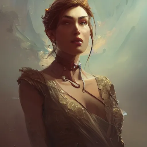 Prompt: Beautiful woman portrait, fantasy character, detailed illustration, hd, 8k, digital art, overdetailed art, concept art, by greg rutkowski, by yasar vurdem, Trending on artstation