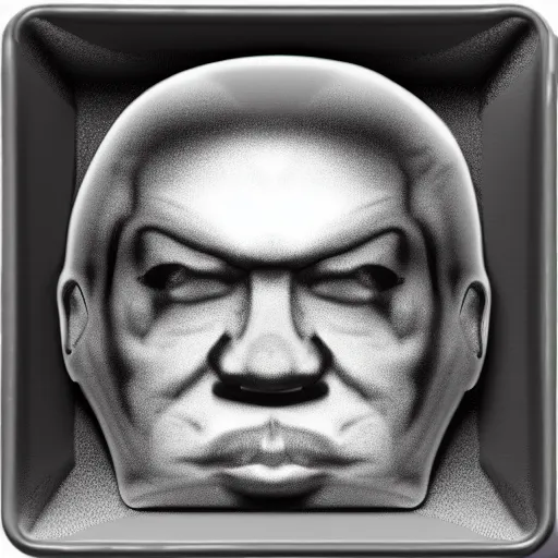 Image similar to ice - t face in a ice cube, 8 k, ultra realistic details