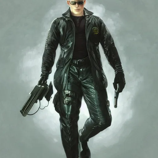 Prompt: Albert Wesker from Resident Evil, highly detailed, digital painting, artstation, concept art, smooth, sharp focus, illustration, ArtStation, art by artgerm and greg rutkowski and alphonse mucha and J. C. Leyendecker and Edmund Blair Leighton and Katsuhiro Otomo and Geof Darrow and Phil hale and Ashley wood and Ilya repin and Charlie Bowater