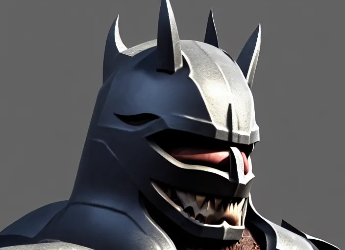 Image similar to dark knight cavalryman head, stylized stl, 3 d render, activision blizzard style, hearthstone style, darksiders art style, greg rutkowski style