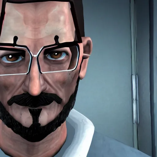 Prompt: gordon freeman from half life