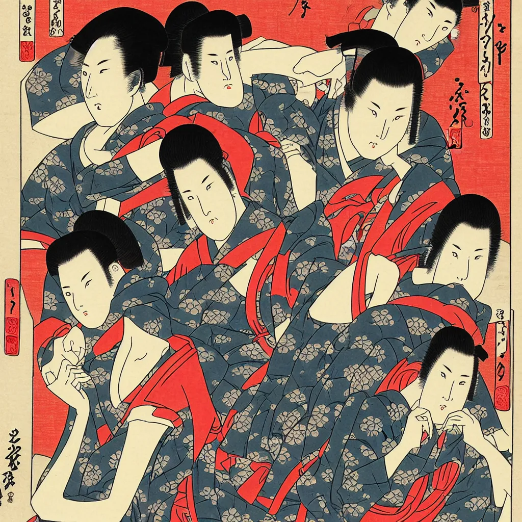 Image similar to ukiyo - e cyberpunk