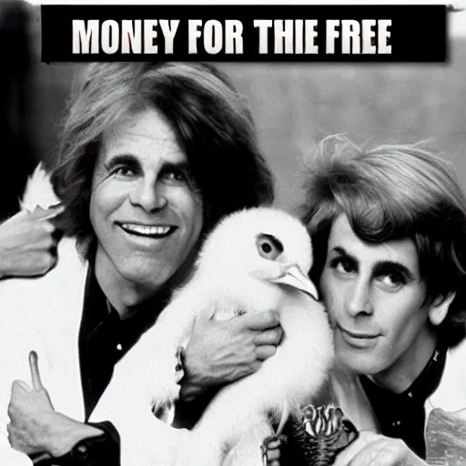 Image similar to money for nothing and chicks for free