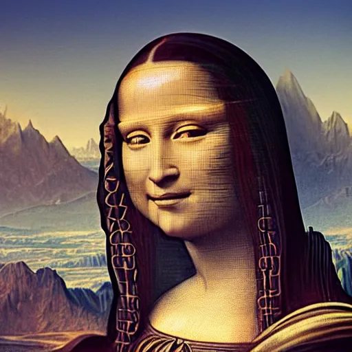 Image similar to the figure of a man who soars in space with a smile of mona lisa, peace in his eyes, ultra realistic, concept art, intricate details, serious, highly detailed, photorealistic, octane render, 8 k, unreal engine, art by todd mcfarlane and artgerm and greg rutkowski and alphonse mucha