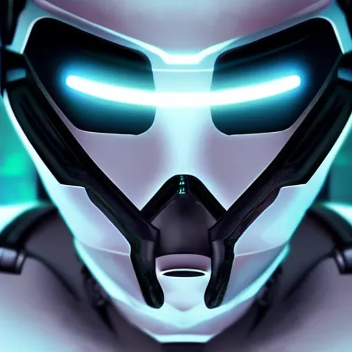 Image similar to futuristic robot with neon eyes, hyperrealistic, cinematic, epic