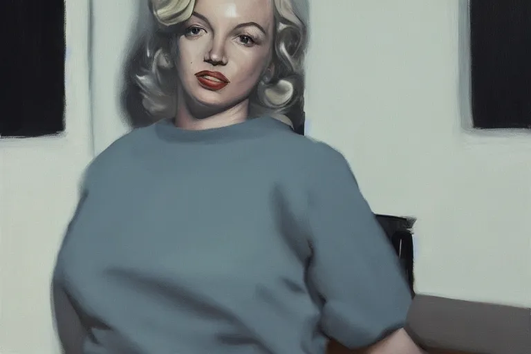 Image similar to portrait of merlyn monroe artwork by tim eitel