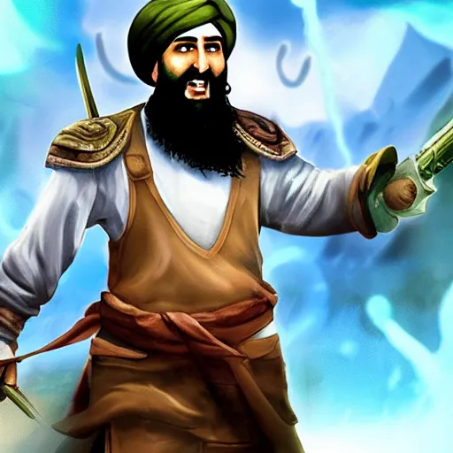 Image similar to osama bin laden on summoner's rift