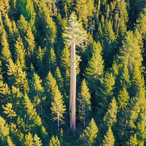 Image similar to aerial photo of the tallest tree in the world