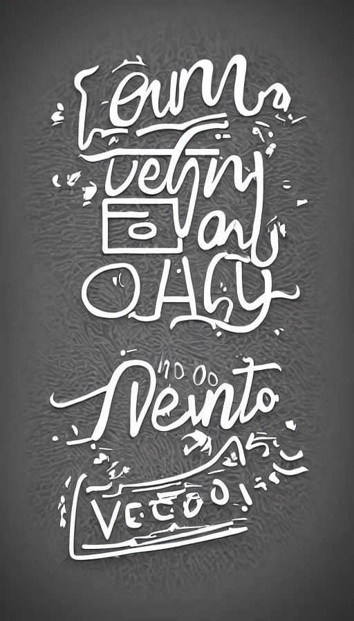 Image similar to logo art, verano written in words