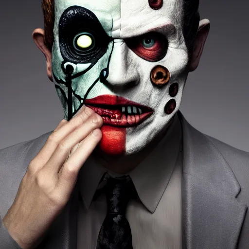 Prompt: uhd candid photo of two - face, with accurate face, uhd, studio lighting, correct face, photo by annie leibovitz