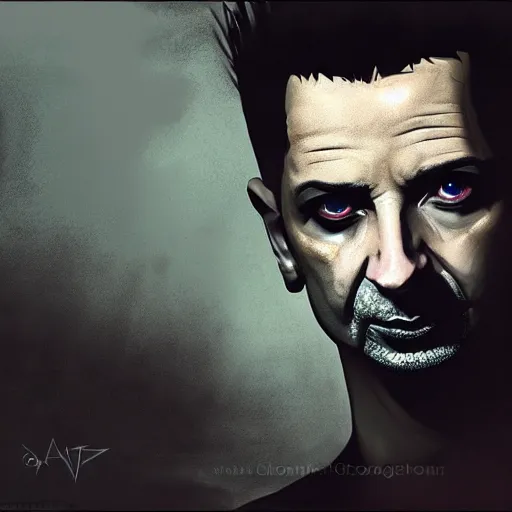 Prompt: portrait of dave gahan from depeche mode as a zombie, 7 days to die zombie, fine art, award winning, intricate, elegant, sharp focus, cinematic lighting, highly detailed, digital painting, 8 k concept art, art by guweiz and z. w. gu, masterpiece, trending on artstation, 8 k