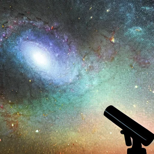 Image similar to A first person perspective of a view through a high powered telescope of a spiral galaxy, with billions of stars shining bright, rendered in unreal engine, 4k resolution, 60fps, HDR, Bloom effect, realistic galaxy, space galaxy, stars, rendered in octane, professional grade, professional photo.