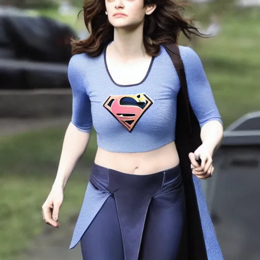 Prompt: Emmy Rossum starring in supergirl