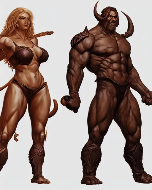 Image similar to female athletic body type and male warrior strong body type holding each other close by Boris Vallejo, moody, character design concept art, diablo, warcraft, hard surface, Character design, concept art, fantasycore, Hyperdetailed, Artstation