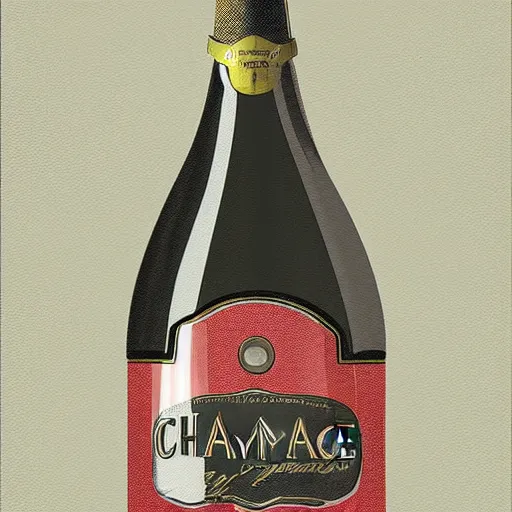 Image similar to portrait of a ( corvette ) ( champagne bottle ) hybrid, digital art