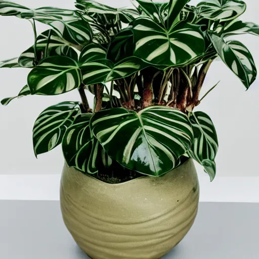 Image similar to a pot made from connecting circles houseplants