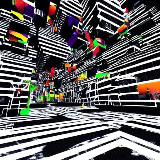 Prompt: “new york city” on lsd, psychedelic, melting walls, unreal engine,