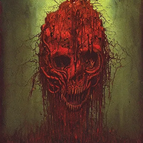 Image similar to acid rich colors, giger beksinski gammell horror king chaos, bleeding colors, big budget movie scene, horror reality, award winning photograph, cinematic lighting, realistic!, hyperrealism, realistic refine flavor, real polaroid picture