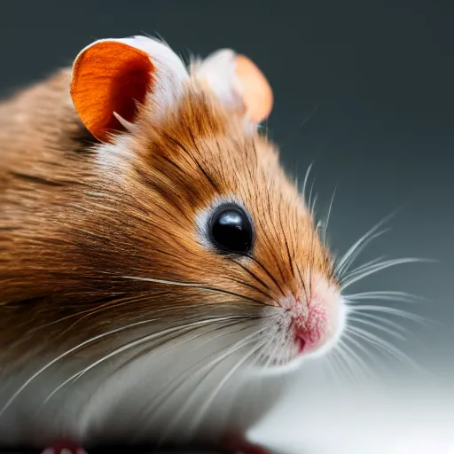 Prompt: photo of a hamster, cosplaying as princess leia, unedited,, sharp focus, 8 k