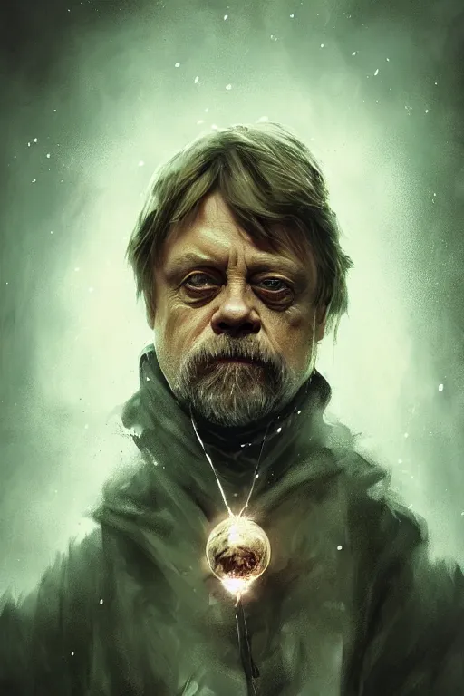 Image similar to mark hamill, sorcerer, lord of the rings, tattoo, decorated ornaments by carl spitzweg, ismail inceoglu, vdragan bibin, hans thoma, greg rutkowski, alexandros pyromallis, perfect face, fine details, realistic shaded