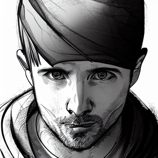 Prompt: portrait of jesse pinkman as the architect, anime fantasy illustration by tomoyuki yamasaki, kyoto studio, madhouse, ufotable, trending on artstation