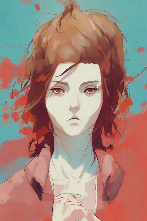 Image similar to young man with short brown hair, by conrad roset, fiona staples and makoto shinkai, featured on artstation