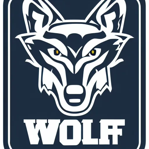 Image similar to nfl logo detailed vector wolf